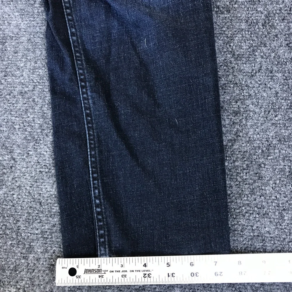 Buffalo Jackson Jeans Men's 36x28 Blue Denim Double Stitch Stretch Straight Leg